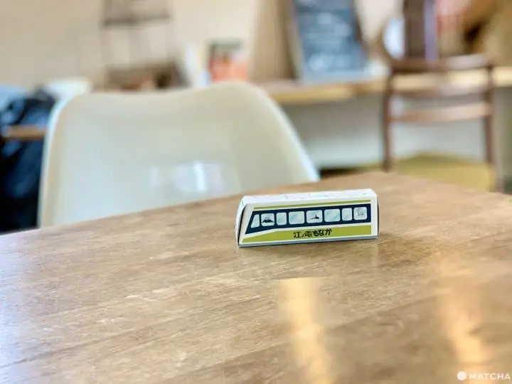 扇屋 抹茶最中 電車造型