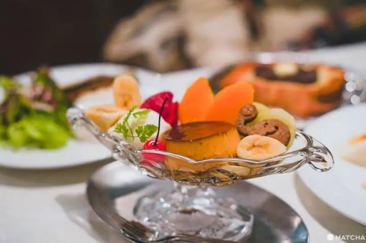 東京咖啡甜點漂浮汽水_喫茶パオーン_花式布丁拼盤