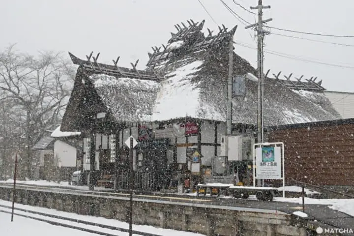 冬季湯野上溫泉站