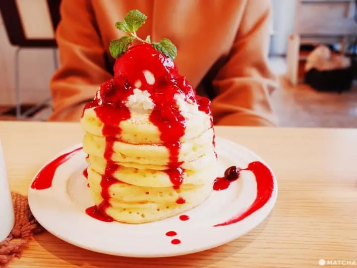 仙台推薦甜點覆盆莓鬆餅