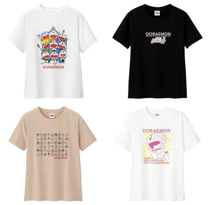 日本平價品牌GU、ASOKO 哆啦A夢聯