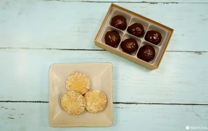 vegan cookies and wagashi