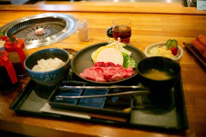 oki beef lunch set