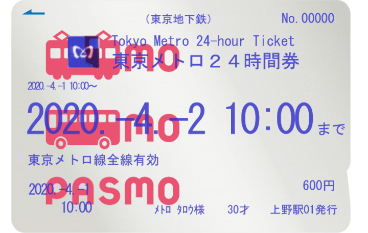 東京交通 24小時乘車券