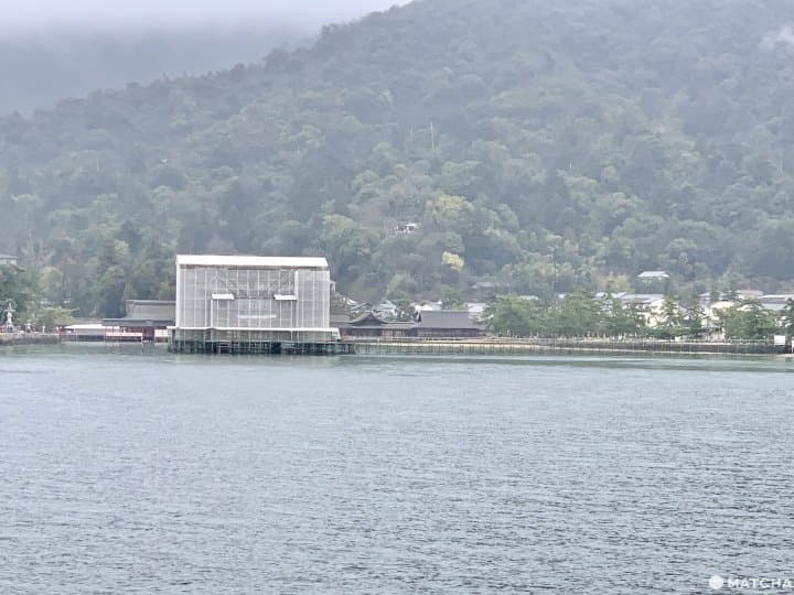 嚴島神社 修復施工中