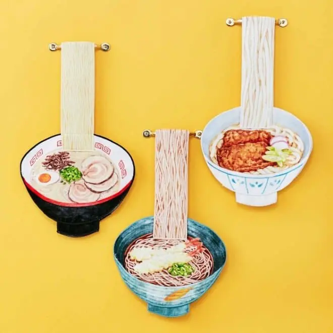 ：烏龍麵、豚骨拉麵、天婦羅蕎麥麵