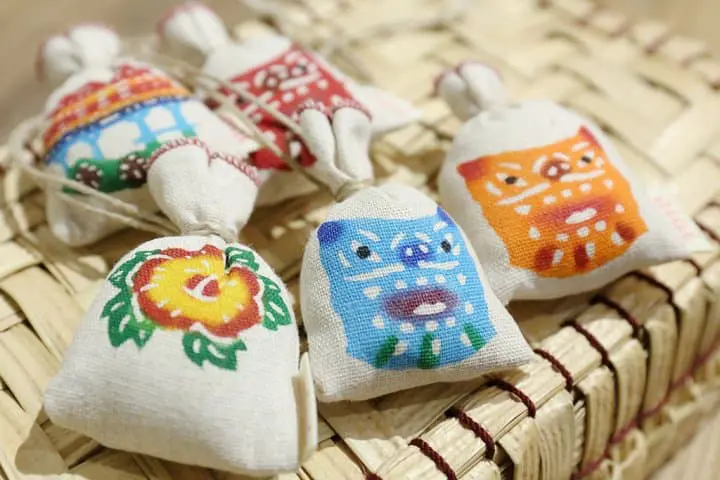 紅型工房aiai 紅型お守りマース袋