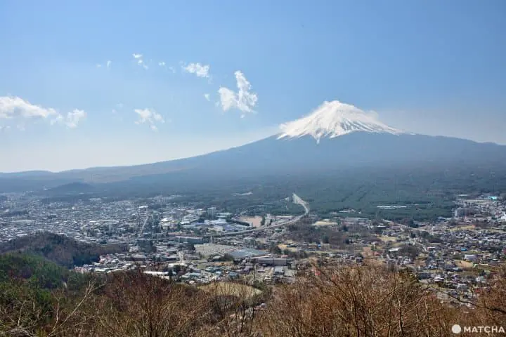 河口湖天上山公園富士山景