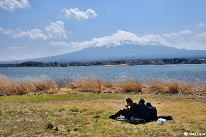 河口湖北岸長崎公園