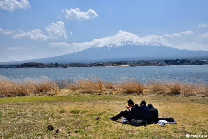 河口湖北岸長崎公園