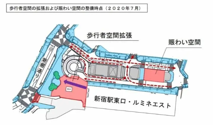 新宿站「東西自由通路」開通5