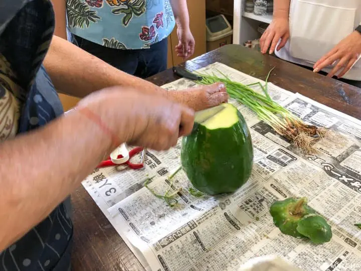 跟石垣島農家學做農家料理 自己採摘自己烹調豐富午餐