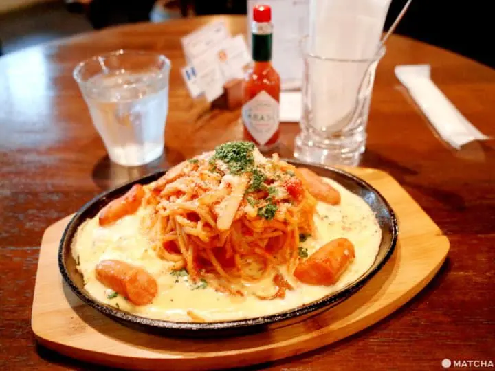 茄汁香腸炒義大利麵