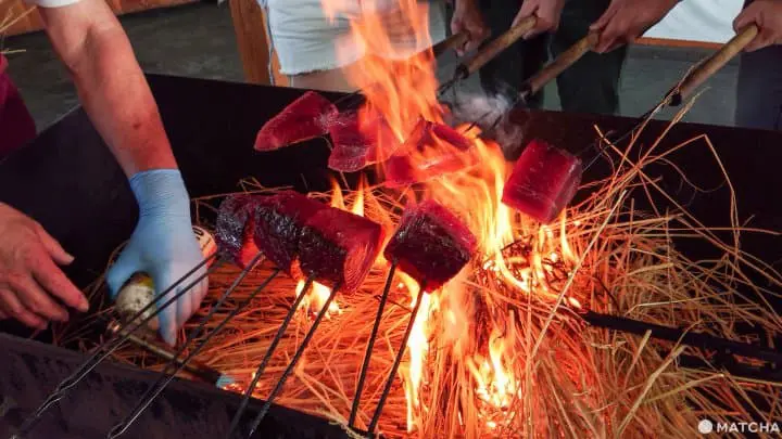 自己動手烤鰹魚 高知名物鰹魚半敲燒2選