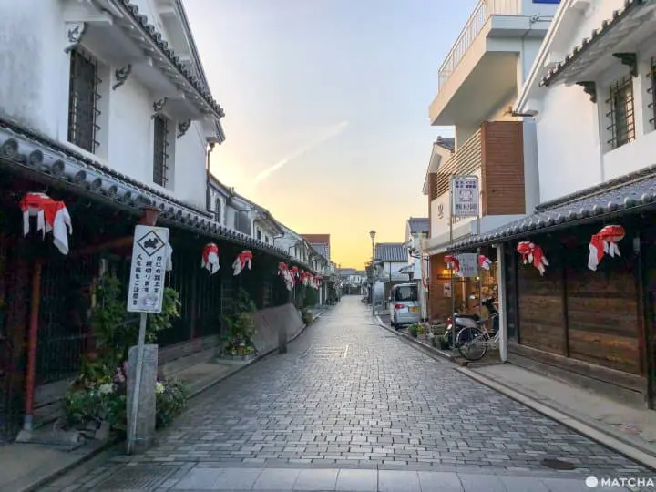 山口柳井白壁老街散步 學做紙金魚燈籠