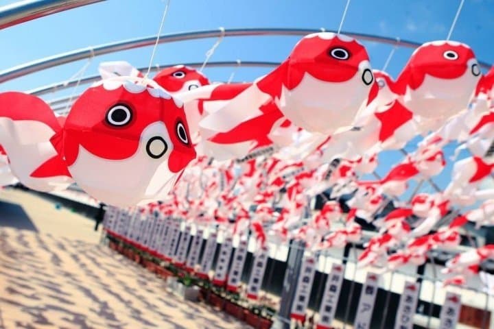 山口柳井白壁老街散步 學做紙金魚燈籠