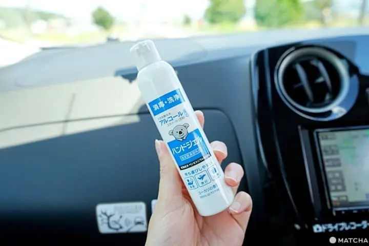 hand sanitizer in japan