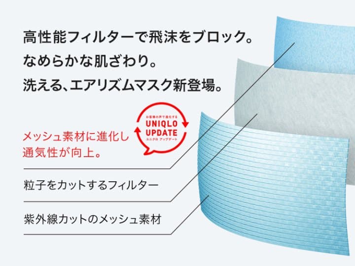 หน้ากาก UNIQLO AIRism ใส่สบายรับหน้าร้อนญี่ปุ่น