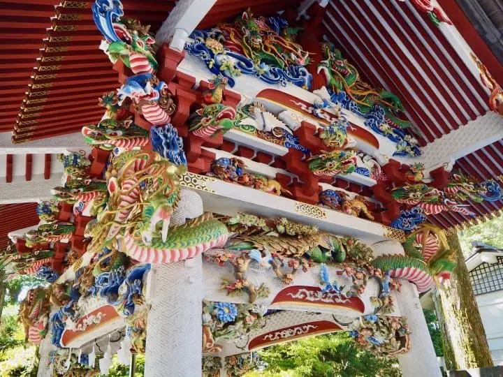mitsumine shrine water basin