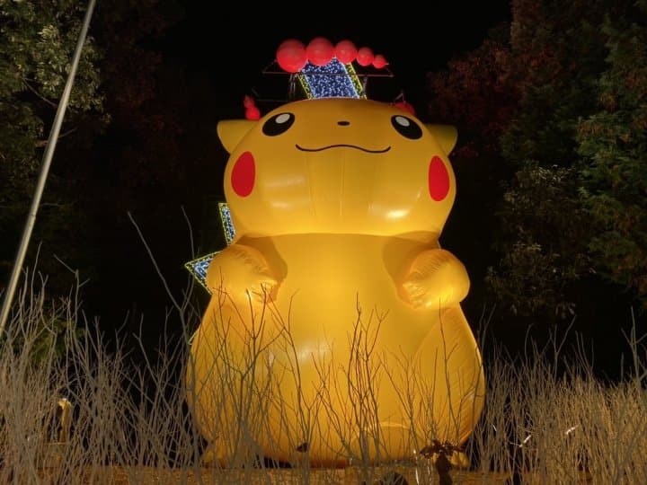 相模湖森林遊樂園 寶可夢聖誕皮卡丘燈飾