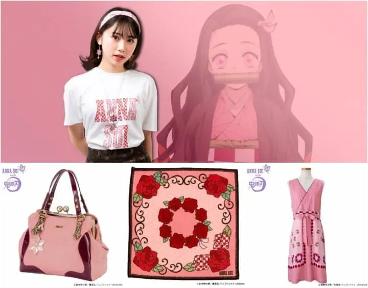 「鬼滅之刃x ANNA SUI」禰豆子與胡蝶忍姐妹周邊商品，夢幻登場！