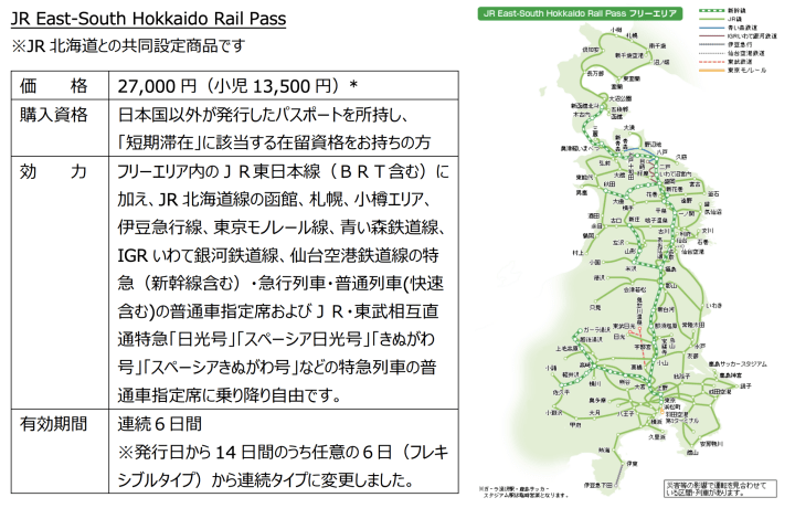JR East-South Hokkaido Rail Pass