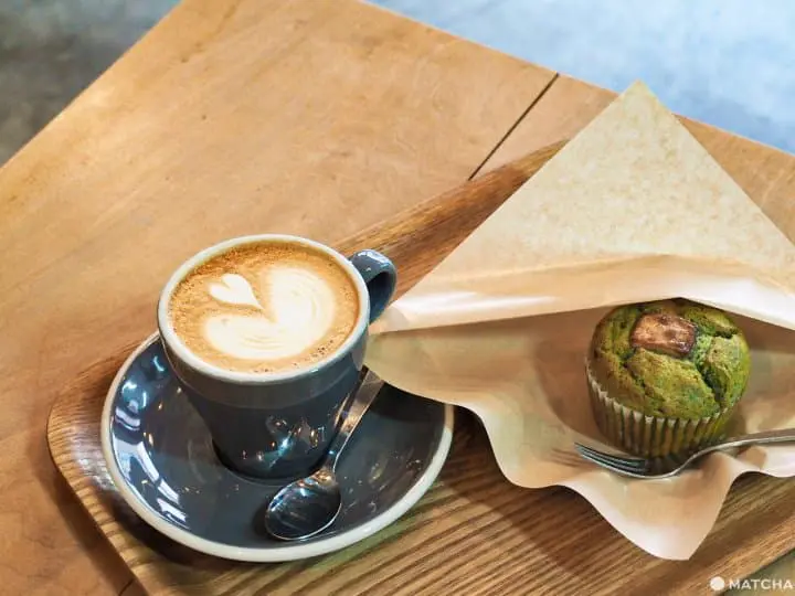 霜降銀座商店街 百塔咖啡 抹茶白巧克力瑪芬