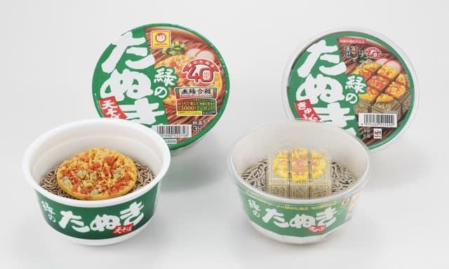 日本泡麵綠色天婦羅蕎麥麵 玩具