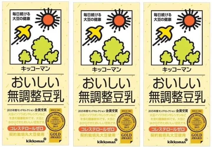 無調整豆乳：龜甲萬 おいしい無調整豆乳