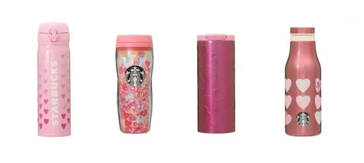 แก้วและทัมเบลอร์วาเลนไทน์ 2021 จาก Starbucks ญี่ปุ่น