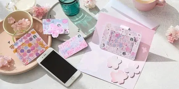 2021年星巴克Starbucks櫻花季 隨身杯 春季商品儲值卡