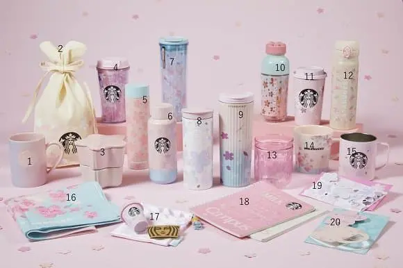 แก้วและทัมเบลอร์ลายซากุระ ประจำปี 2021 จาก Starbucks ญี่ปุ่น