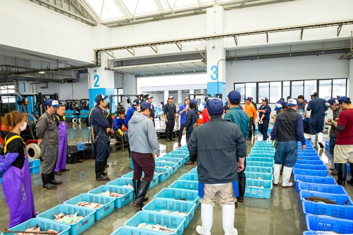 魚市場の仲買人