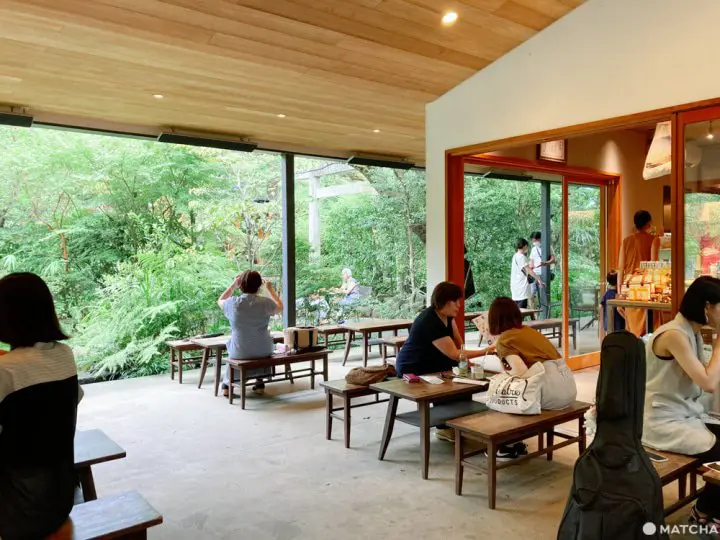 小田原城、神社境内の名物カフェ「cafe小田原柑橘倶楽部」