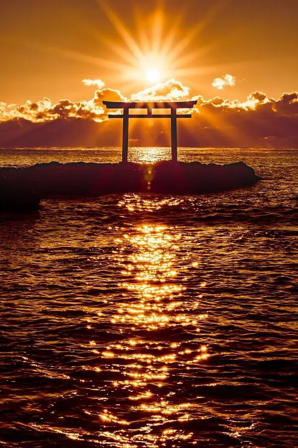 Oarai Isosaki Shrine Sunrise
