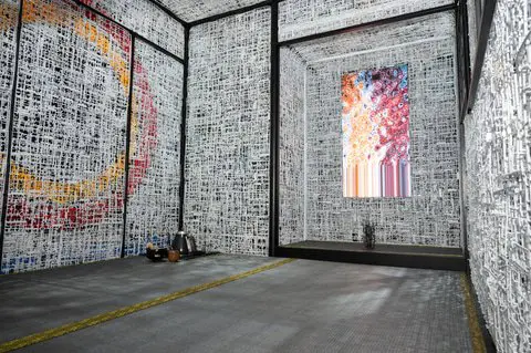 模型組完別急著丟!「鋼彈R作戰FINAL 2021」回收零件框架,成為1/1壯觀鋼彈頭!