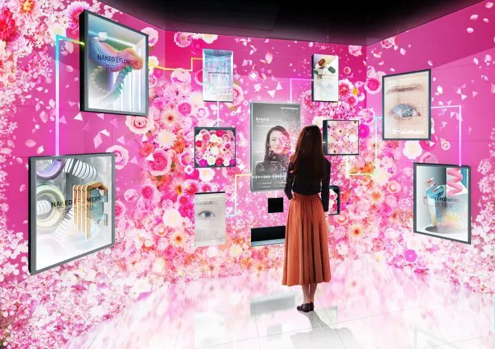 東京丸井有樂町 NAKED FLOWERS FOR YOU_光雕藝術互動體驗