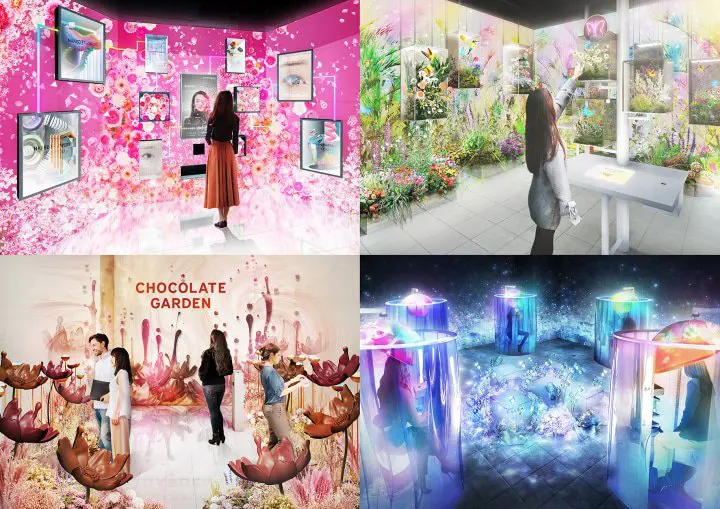 東京丸井有樂町 NAKED FLOWERS FOR YOU_光雕藝術互動體驗 展覽