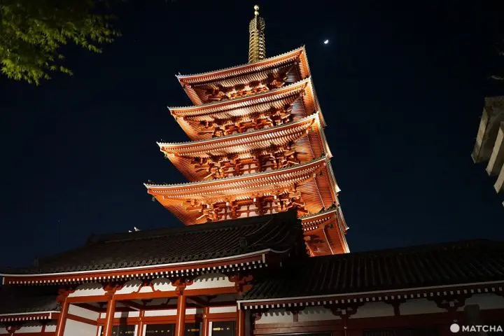 浅草寺でひときわ目立つ、「五重塔」に行ってみよう