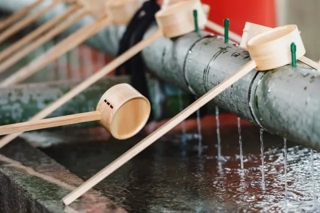 日本神社寺廟 手水舍