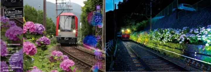 小田急箱根登山電車夜間點燈