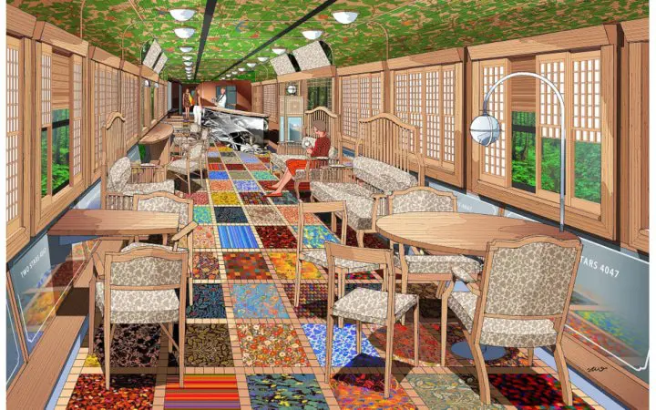 JR九州觀光列車「雙星 4047」車廂