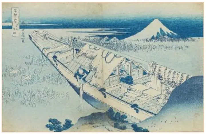 冨嶽三十六景　常州牛堀