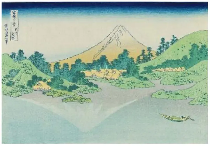 冨嶽三十六景　甲州三坂水面