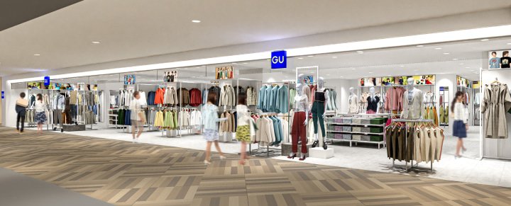 大阪、橫濱、東京GU 超大型店舖、旗艦店