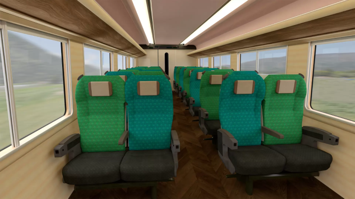 JR西日本新特急列車山陰山陽「YAKUMO」車廂