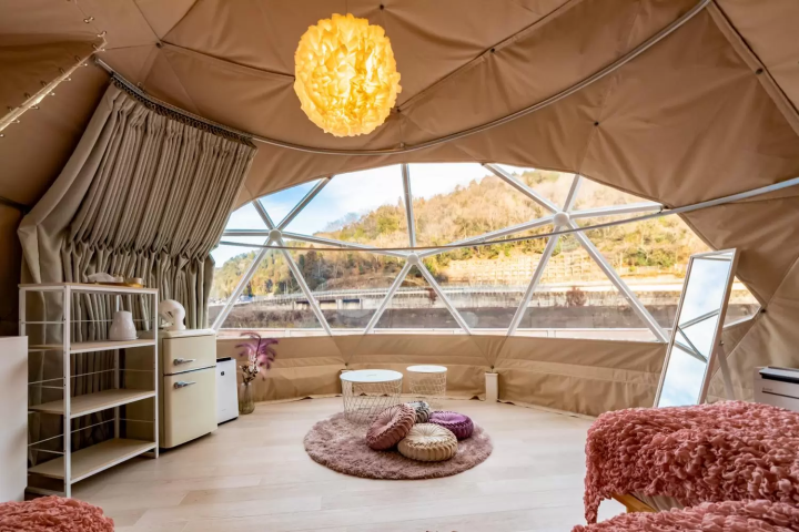 Luxury Riverside Glamping in the Heart of Japan! Nagara Riverside Glamping KITEN