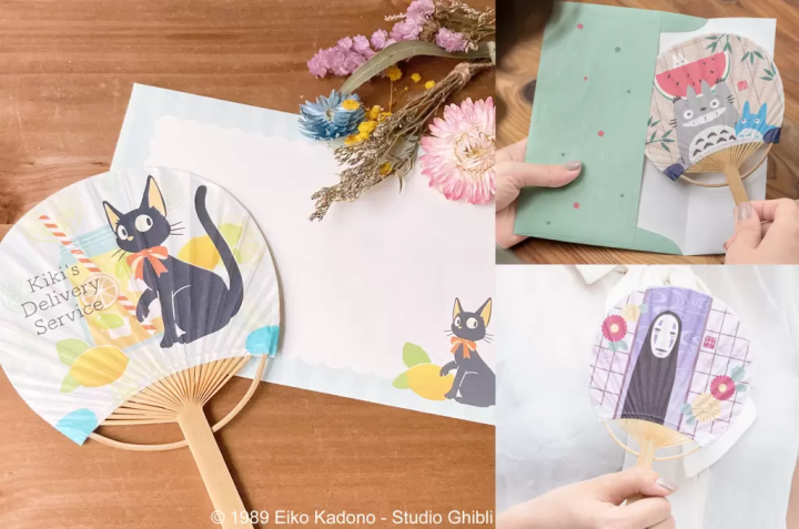 日本郵局吉卜力 夏天圓扇