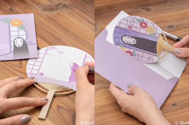 日本郵局吉卜力 無臉男圓扇