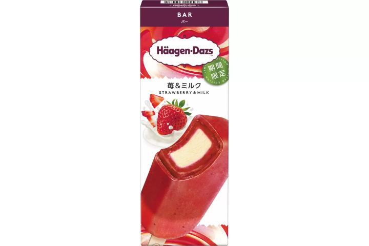 哈根達斯草莓牛奶雪糕冰淇淋2